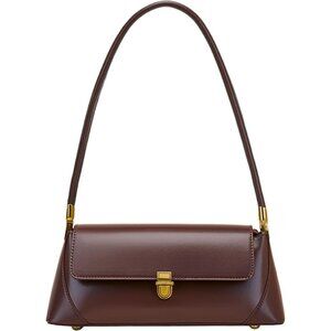 Vintage Small Shoulder Bag for Women with Zipper Closure and Classic Design